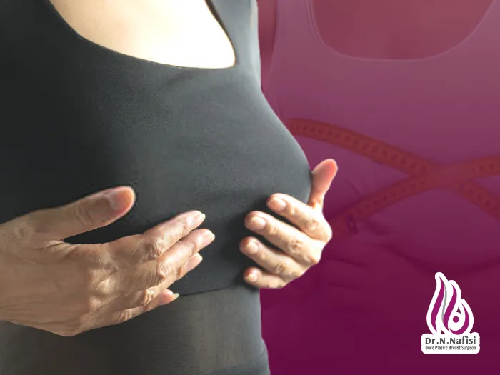 پایین بودن سینه بعد پروتز